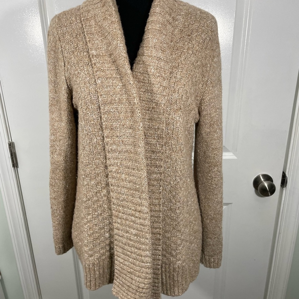 Croft&Barrow Cozy Tan Women's Sweater Size Petite Medium CB-103
